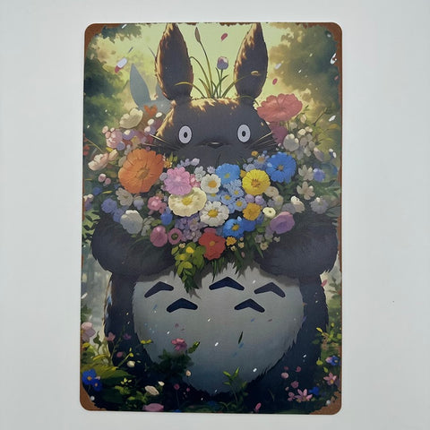 トトロ ブリキ看板 ジブリ キャラクター デザイン インテリア