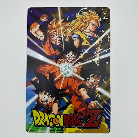 ドラゴンボールZ ブリキ看板 悟空 超サイヤ人 レトロ インテリア