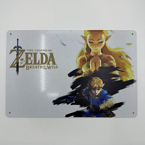 ゼルダの伝説 ブレス オブ ザ ワイルド ブリキ看板 レトロ 壁飾り インテリア