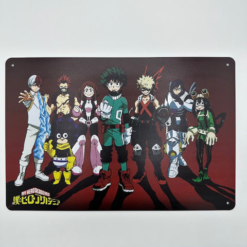 僕のヒーローアカデミア ブリキ看板 アニメ インテリア キャラクター雑貨 横型