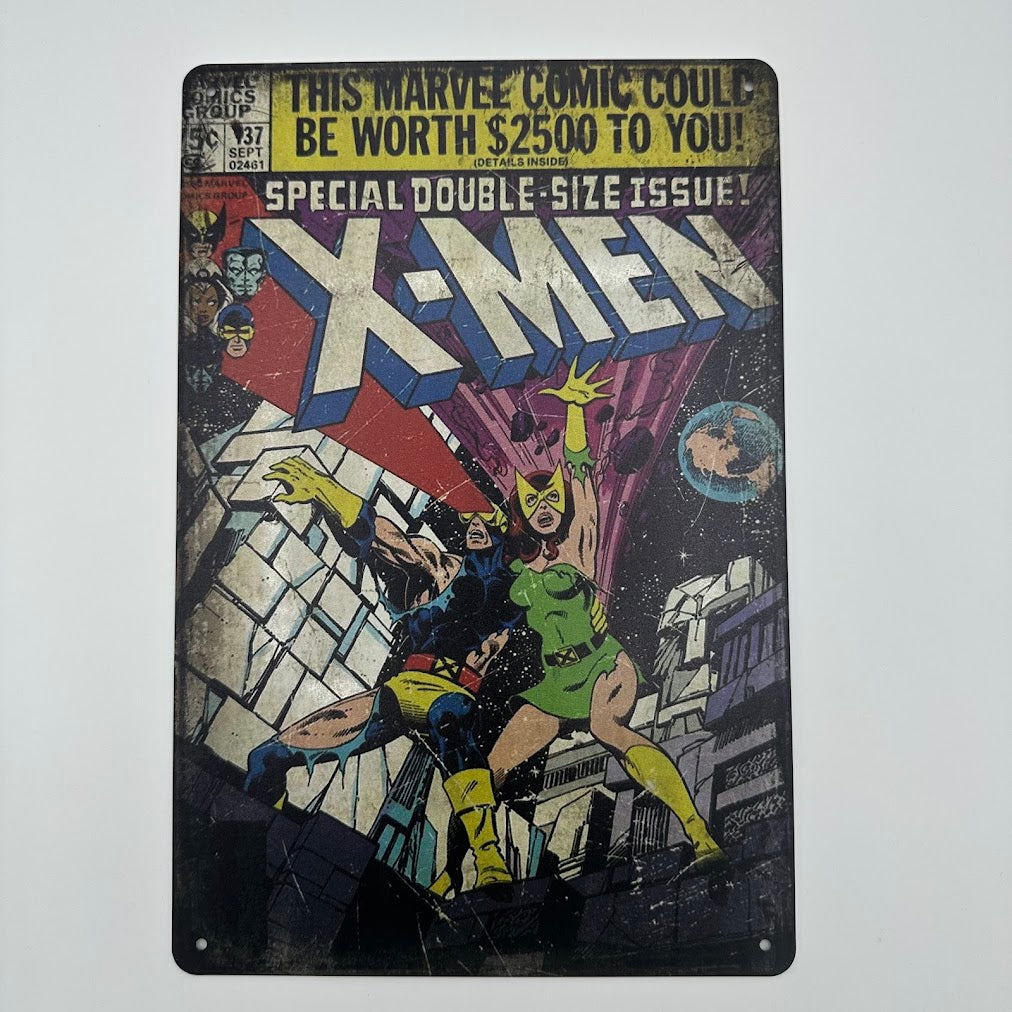 ブリキ看板 X-MEN ヴィンテージ マーベル コミック アメリカン レトロ インテリア