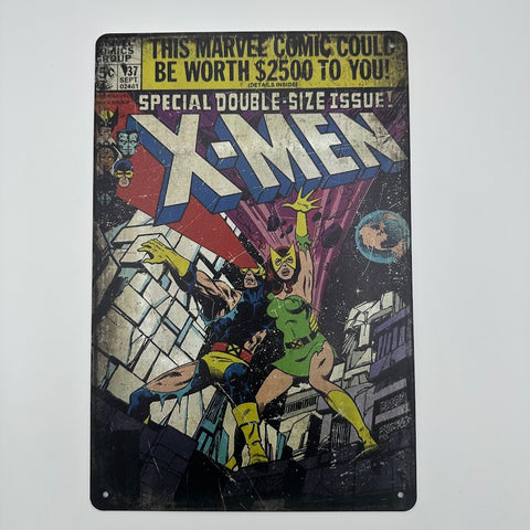 ブリキ看板 X-MEN ヴィンテージ マーベル コミック アメリカン レトロ インテリア