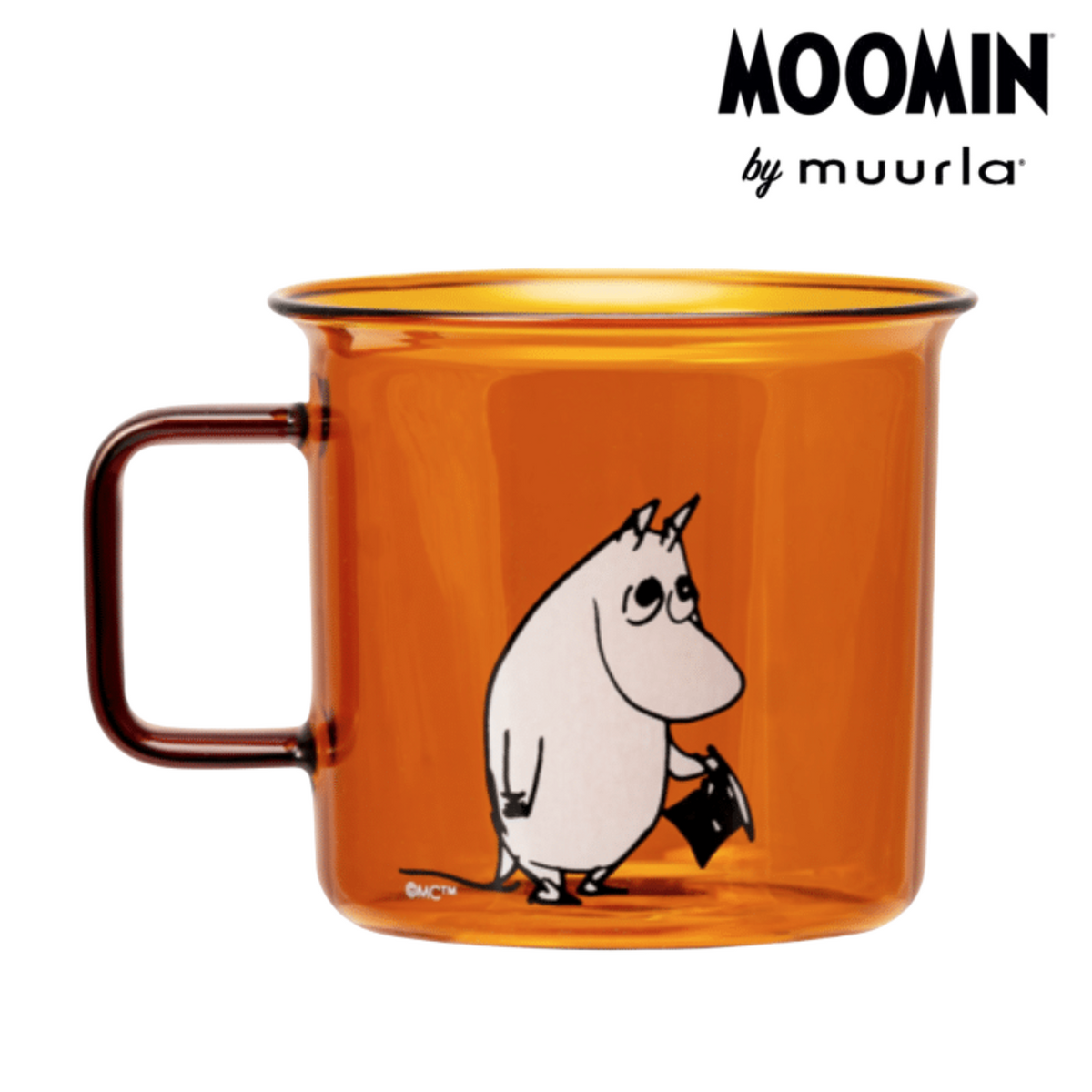 Muurla ムーミンパパ オレンジガラスマグカップ 3.5dL(350mL)