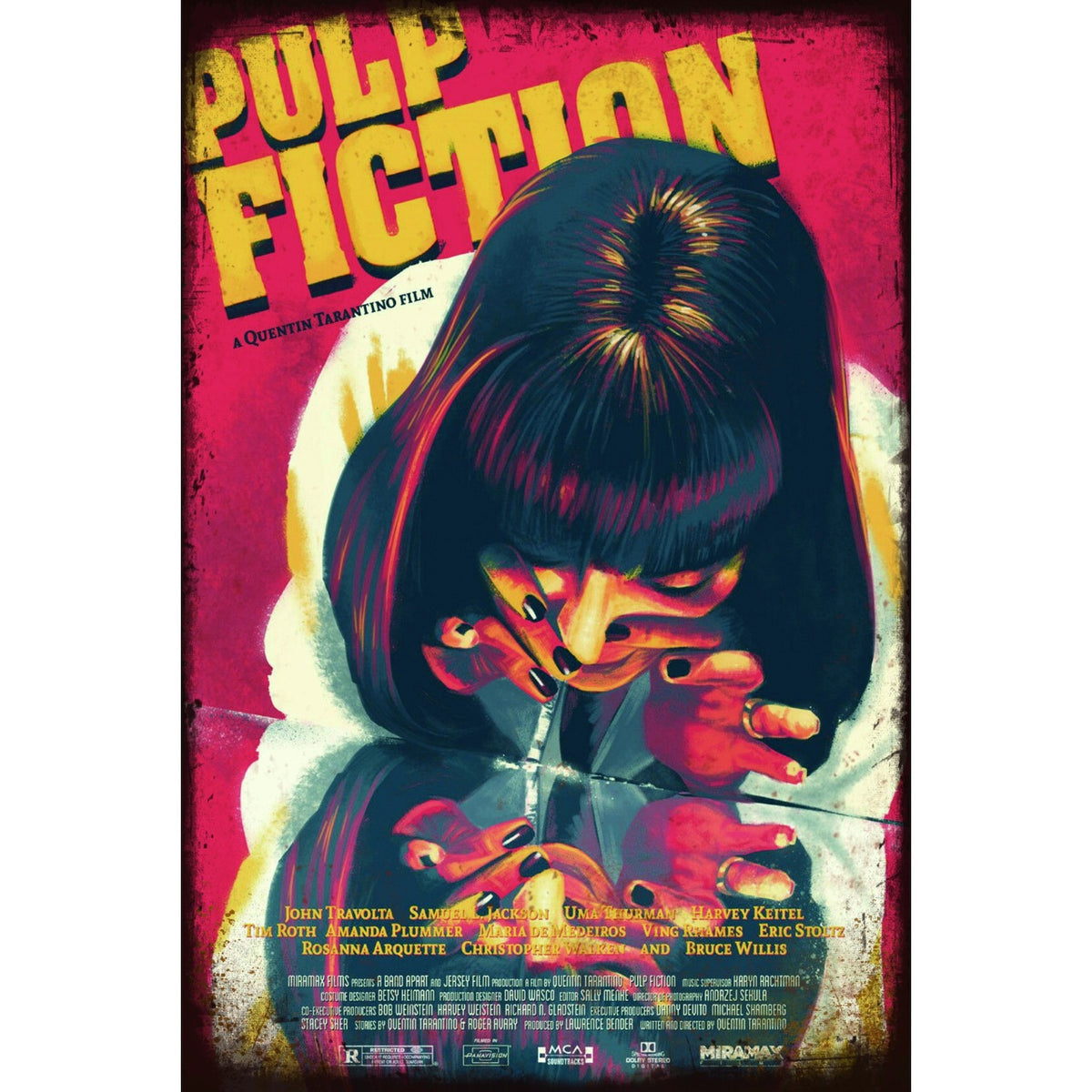 Pulp Fiction パルプフィクション 映画 ポスター アート ブリキ看板