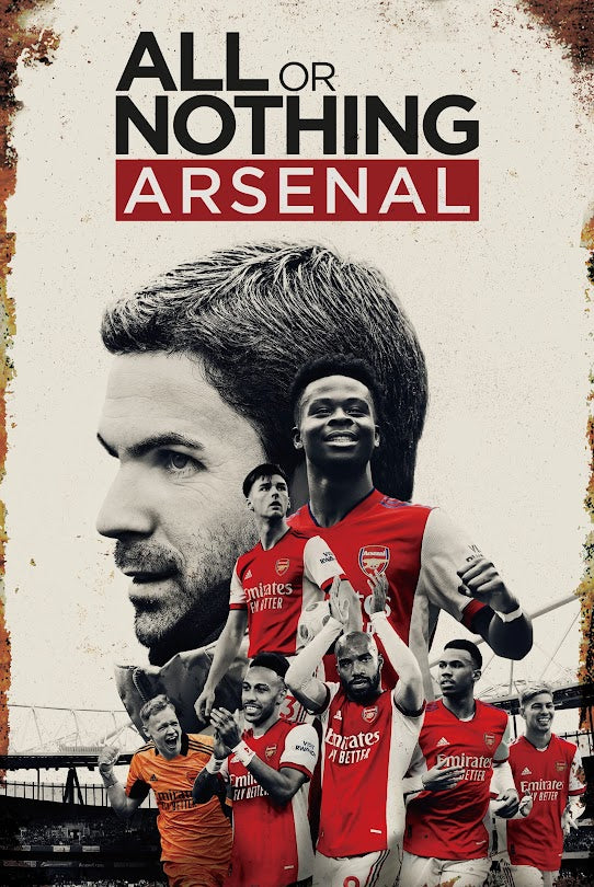 アーセナル ブリキ看板 サッカー ALL OR NOTHING インテリア ディスプレイ 縦型