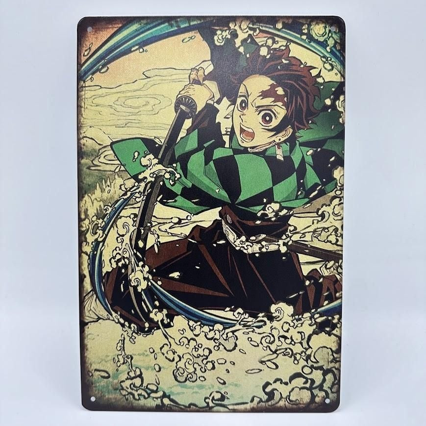 鬼滅の刃 炭治郎 ブリキ 看板 レトロ アニメグッズ