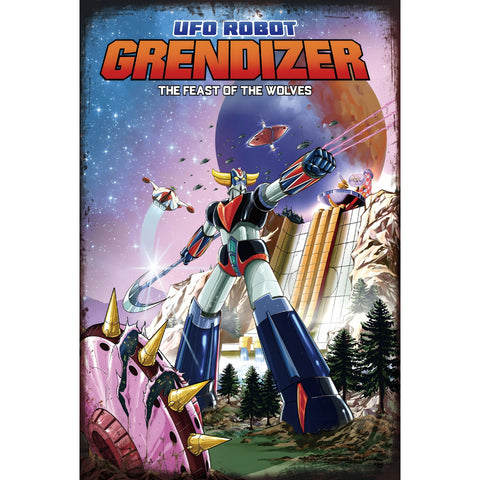 UFOロボ グレンダイザー ブリキ看板 昭和アニメ ヴィンテージ インテリア ロボットヒーロー