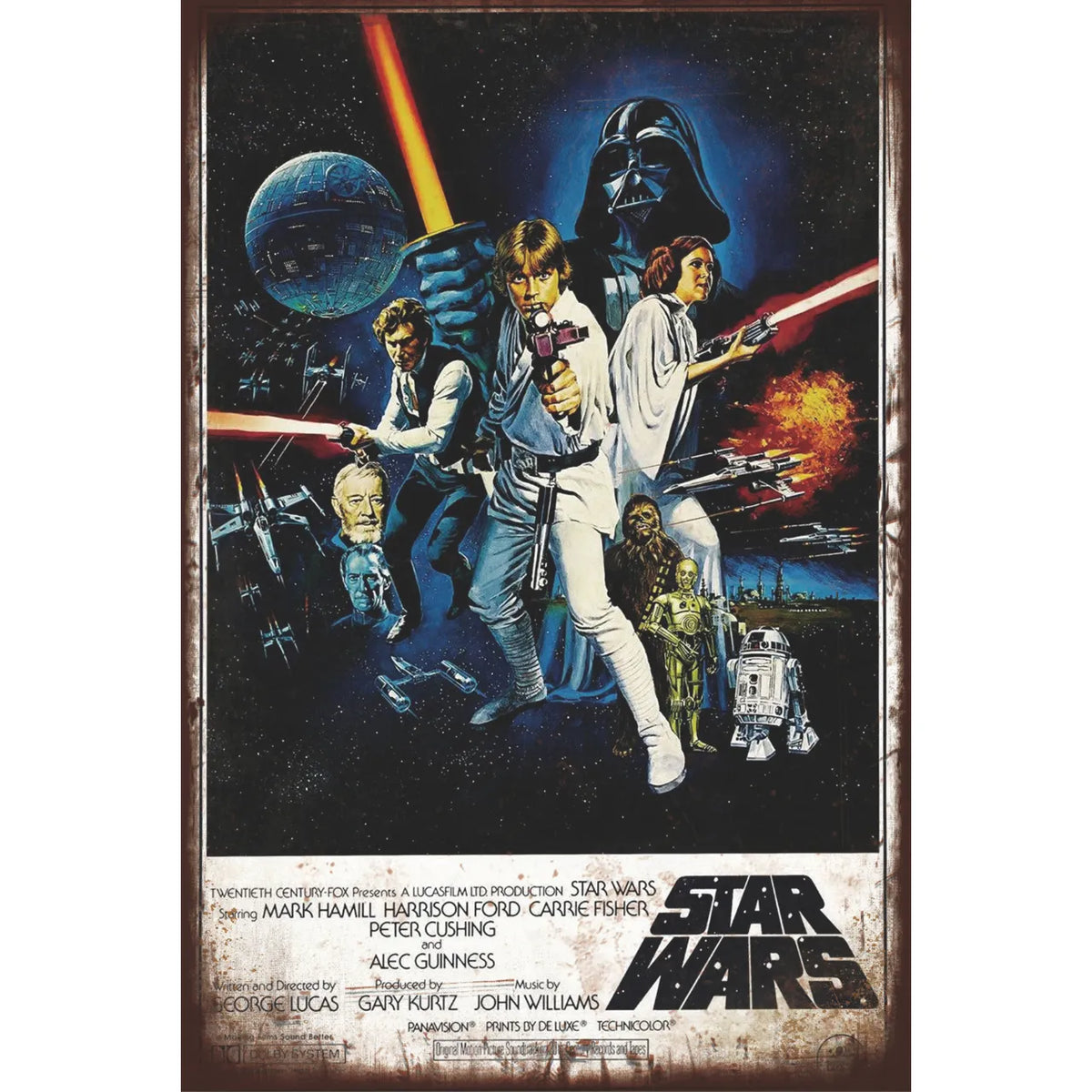 STAR WARS スターウォーズ ブリキ看板 縦型 レトロ 映画 ポスター