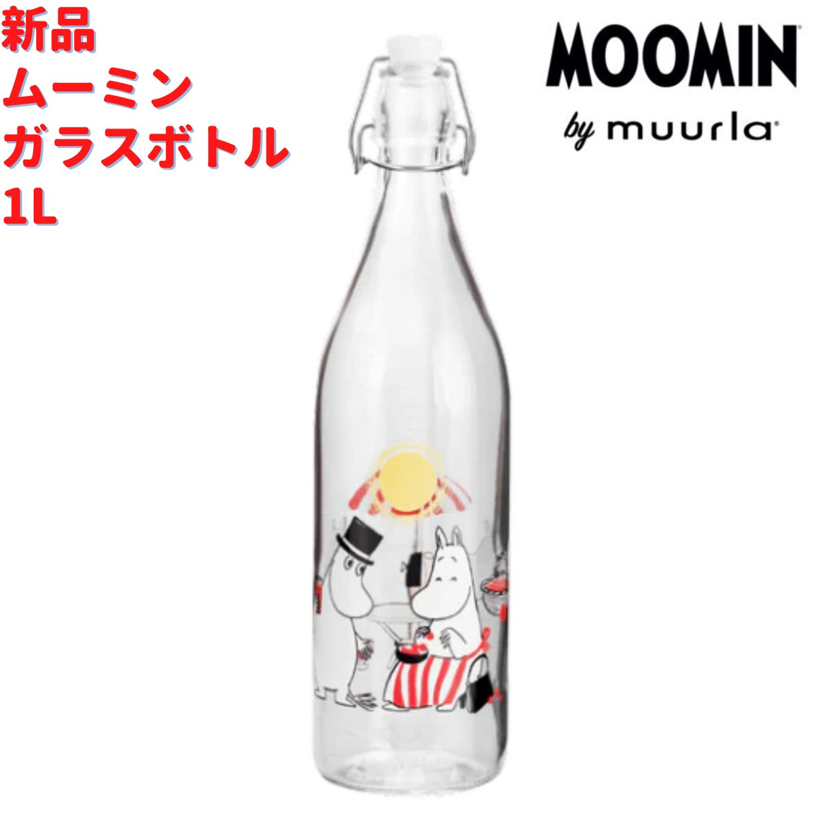 Muurla ムーミン ガラスボトル サマータイム 10dL(1000mL）