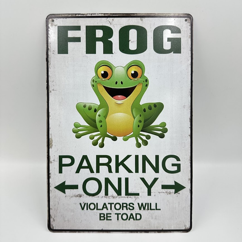 ブリキ看板 FROG パーキング レトロ インテリア