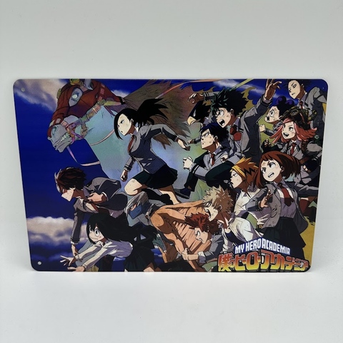 僕のヒーローアカデミア ブリキ 看板 レトロ