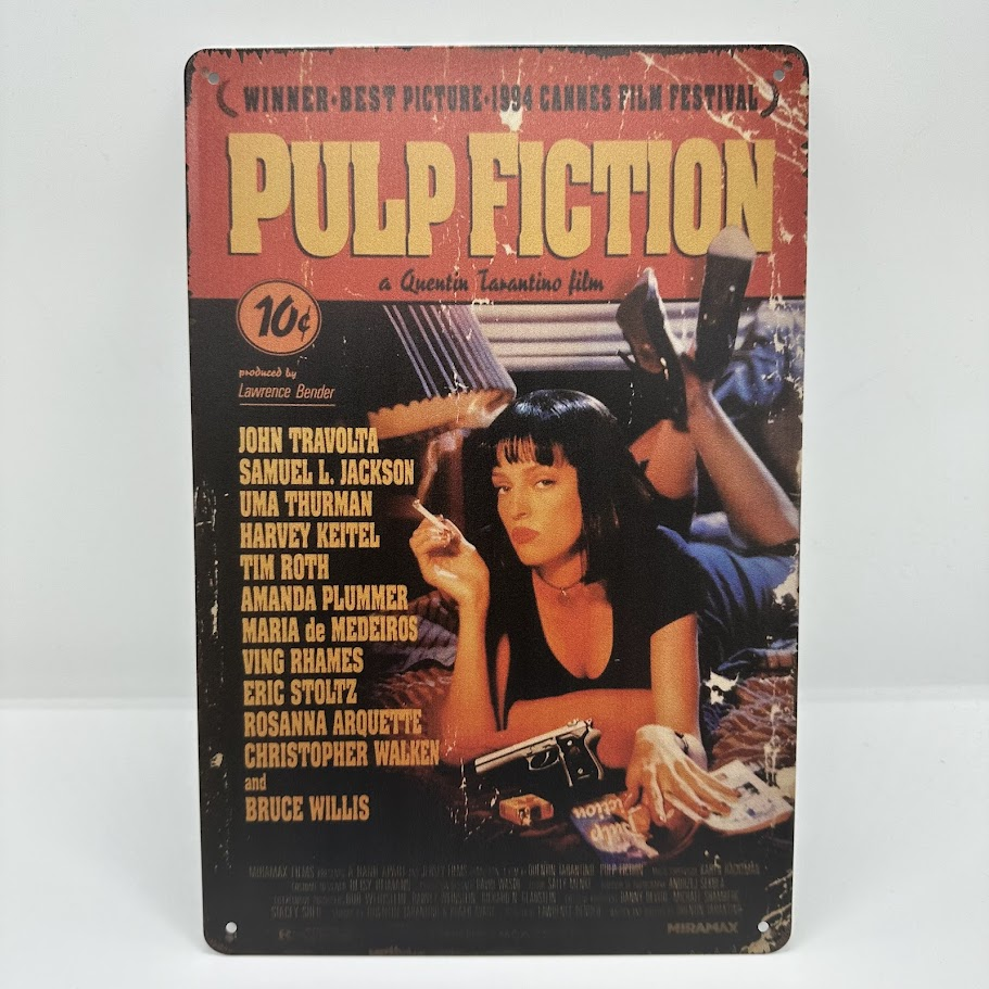 レトロ ブリキ 看板 Pulp Fiction パルプ・フィクション 映画 – ルモウス レトロ ブリキ 看板 Pulp Fiction パルプ・フィクション 映画 – ルモウス