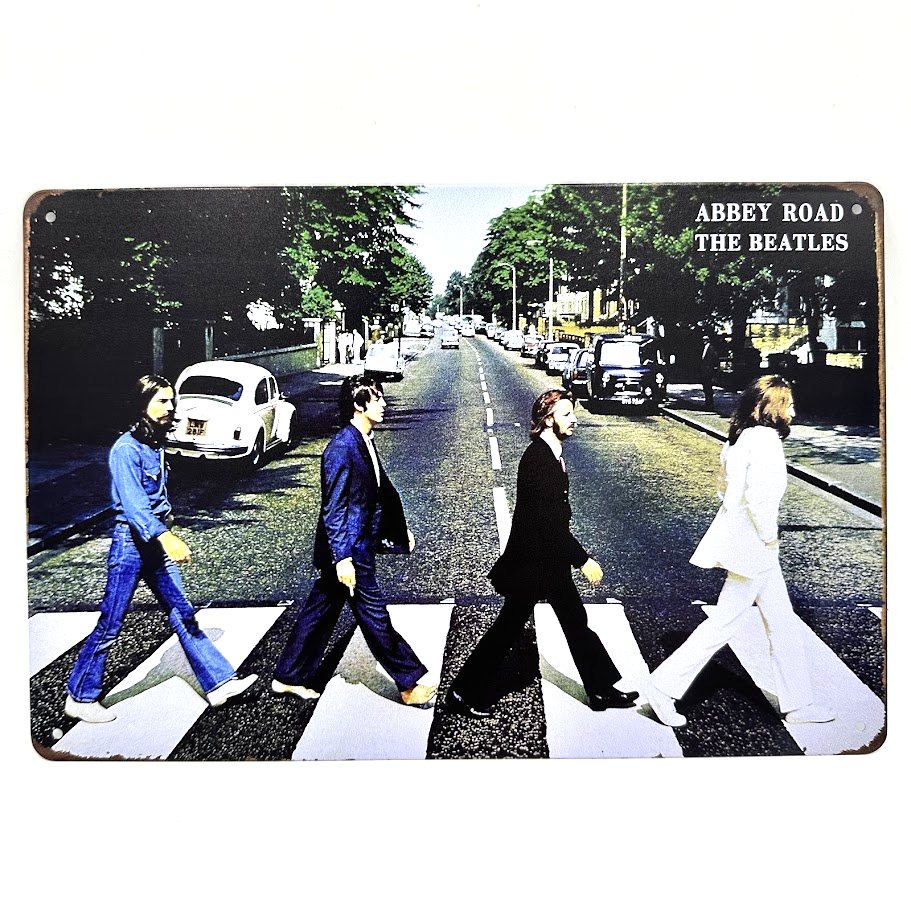 レトロ ブリキ看板 The Beatles "Abbey Road"