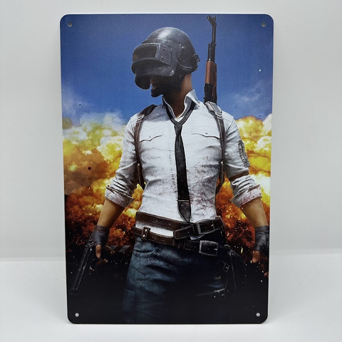 PUBG ブリキ看板 レトロ ゲーム インテリア デコレーション