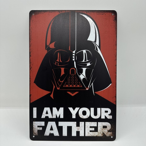 レトロ ブリキ 看板 ダース・ベイダー I AM YOUR FATHER