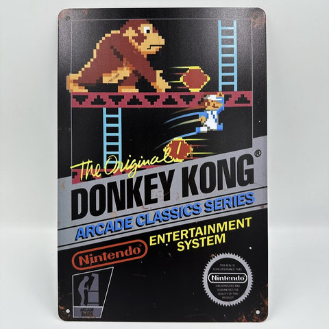 ドンキーコング ブリキ看板 レトロ ゲームインテリア