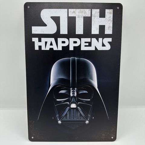 レトロ ブリキ 看板 Star Wars「SITH HAPPENS」