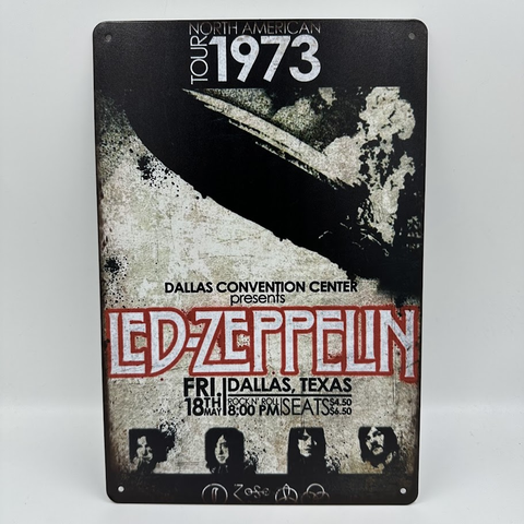 レトロ ブリキ看板 Led Zeppelin 1973