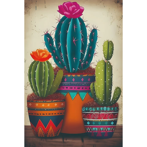 カクタス ブリキ看板 サボテン 北欧風 ボヘミアン レトロ インテリア 壁飾り おしゃれ雑貨