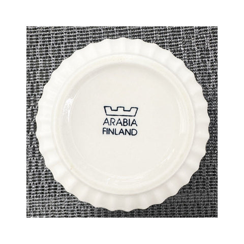 ARABIA ヴィンテージ リブボウル ホワイト 約9cm