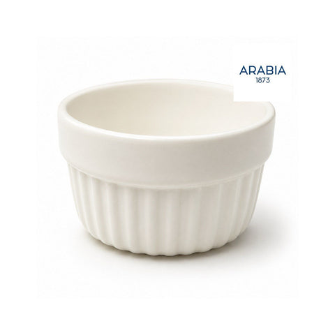 ARABIA ヴィンテージ リブボウル ホワイト 約9cm