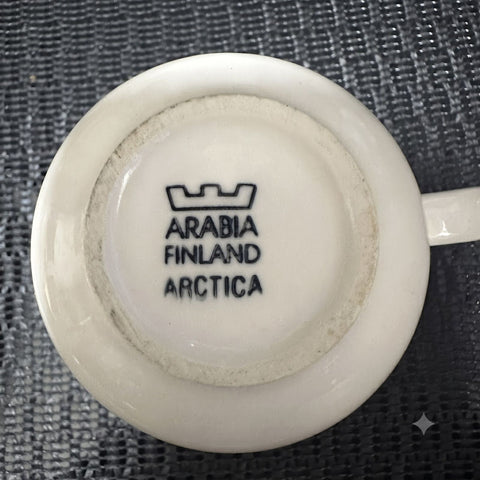 ARABIA Arctica アルクティカ ヴィンテージ トリオ 3点セット カップ ソーサー プレート 北欧 フィンランド