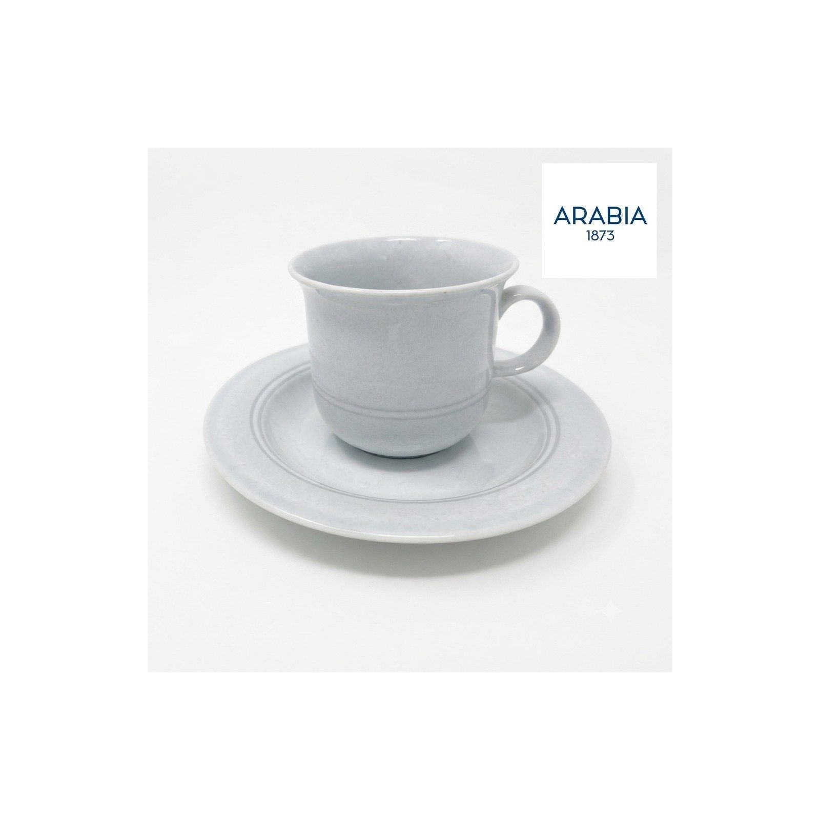 ARABIA Arctica カップ＆ソーサー ライトブルー 北欧