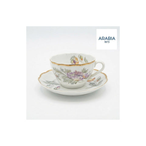 ARABIA Kesäkukka カップ＆ソーサー 金彩 1955年