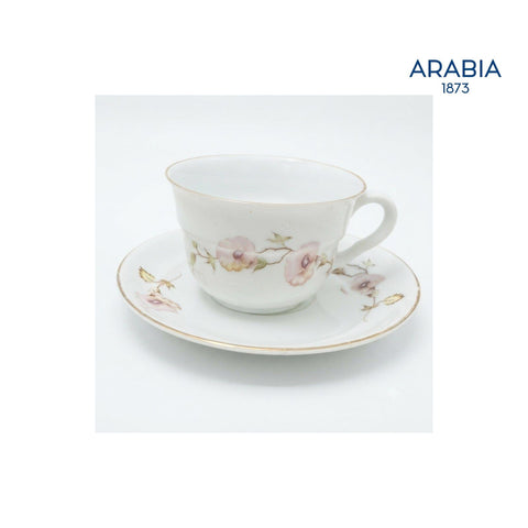 ARABIA 花柄 ヴィンテージ カップ＆ソーサー 金彩