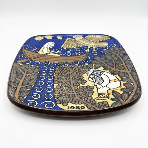 ARABIA カレワラ 1980年 イヤープレート 20cm ライヤ・ウオシッキネン
