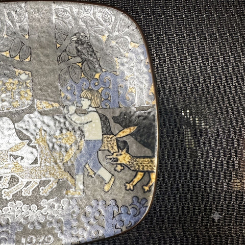 ARABIA カレワラ 1979年 イヤープレート 壁掛け 陶板 20cm