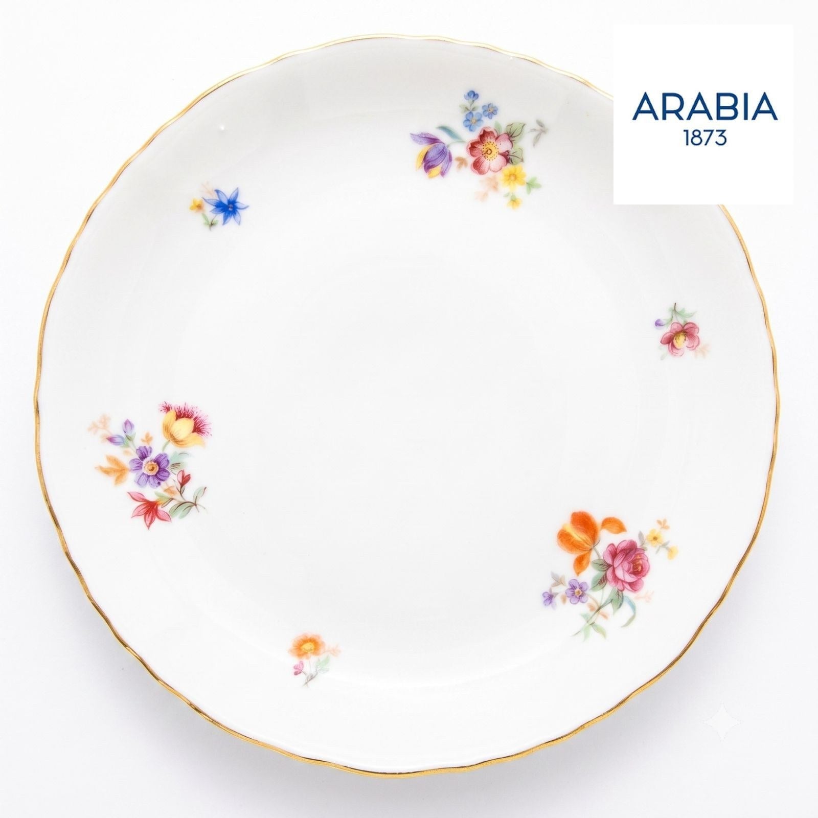 ARABIA Kesäkukka 金彩 プレート 約23cm 北欧