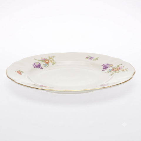 ARABIA ヴィンテージ 花柄 プレート 約17cm 金彩 フィンランド 1950-60年代