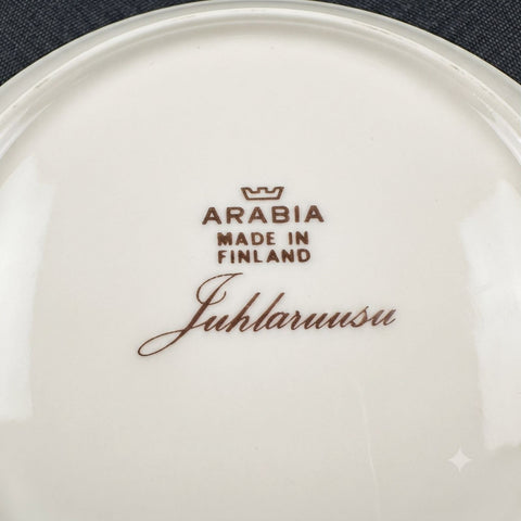 ARABIA Juhlaruusu プレート 約5.5cm バラ柄 北欧