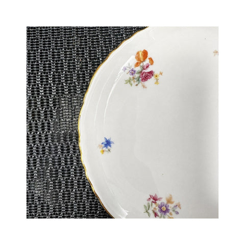ARABIA 花柄 プレート 約6.5cm 金彩 フィンランド製