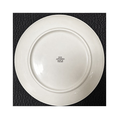 ARABIA 花柄 プレート 約6.5cm 金彩 フィンランド製