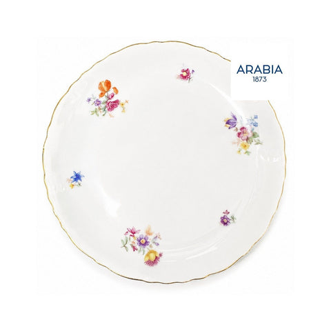 ARABIA 花柄 プレート 約6.5cm 金彩 フィンランド製