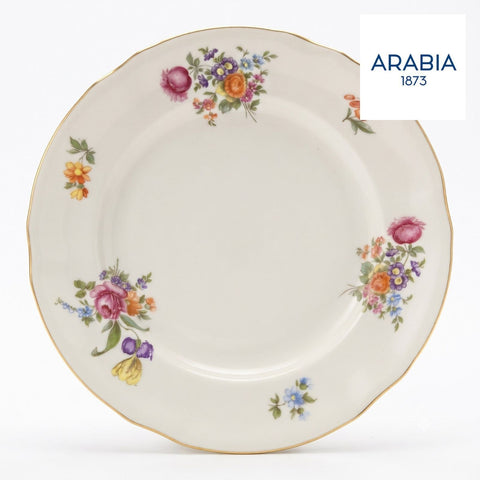 ARABIA 花束柄 ヴィンテージ プレート 約23.5cm