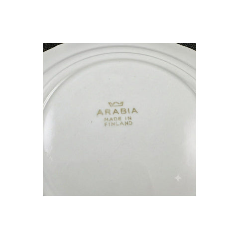 ARABIA Pink Rose プレート 約17cm 金彩 薔薇柄