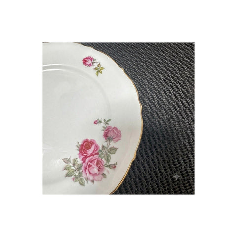 ARABIA Pink Rose プレート 約17cm 金彩 薔薇柄