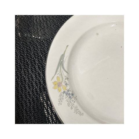 ヴィンテージ 花柄 プレート 7.5cm 陶磁器