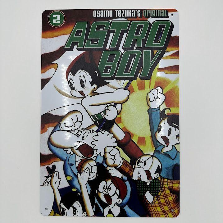 Astro Boy（アトム） ブリキ看板 コミック風デザイン インテリア ヴィンテージ調