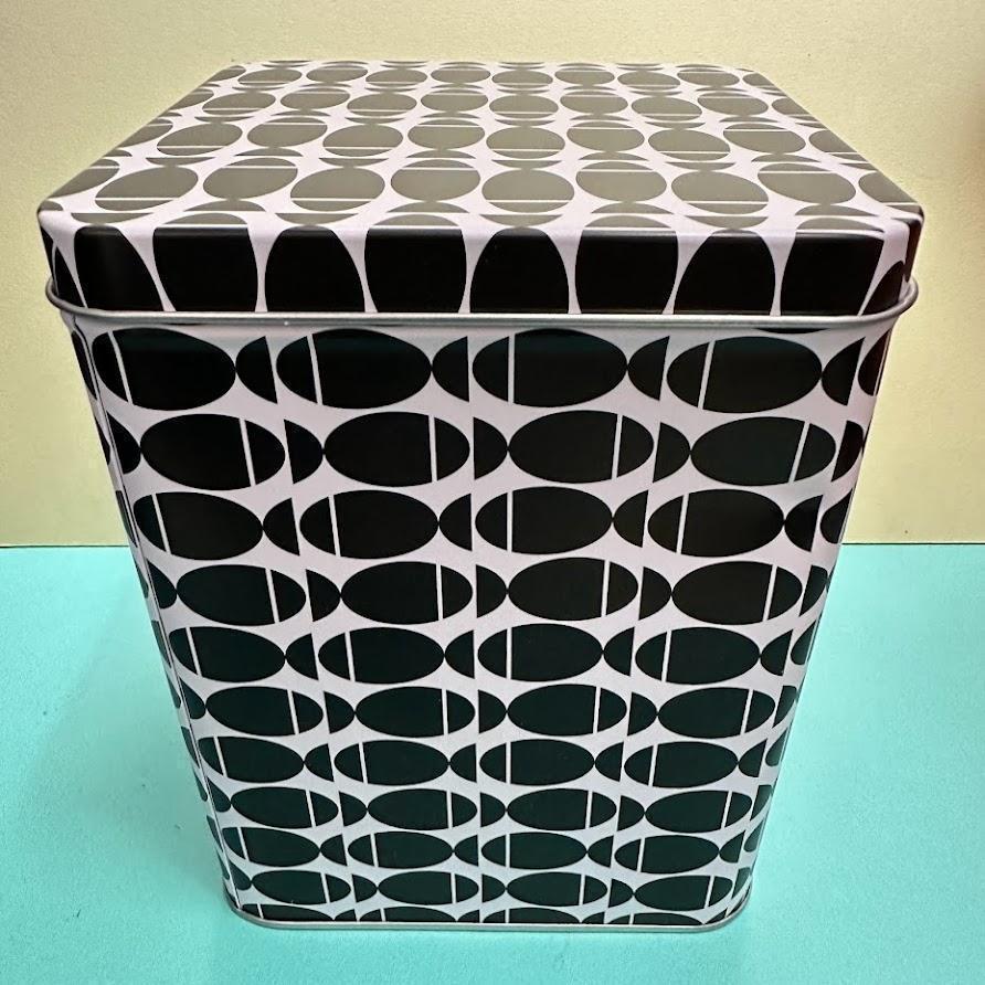 Martinex 魚柄 小物入れ 缶 13×16×13cm