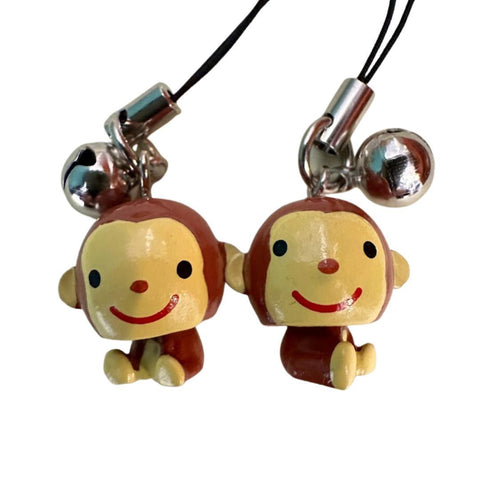 ゆらゆら干支 さる キーホルダー 2個×2cmセット