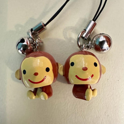 ゆらゆら干支 さる キーホルダー 2個×2cmセット