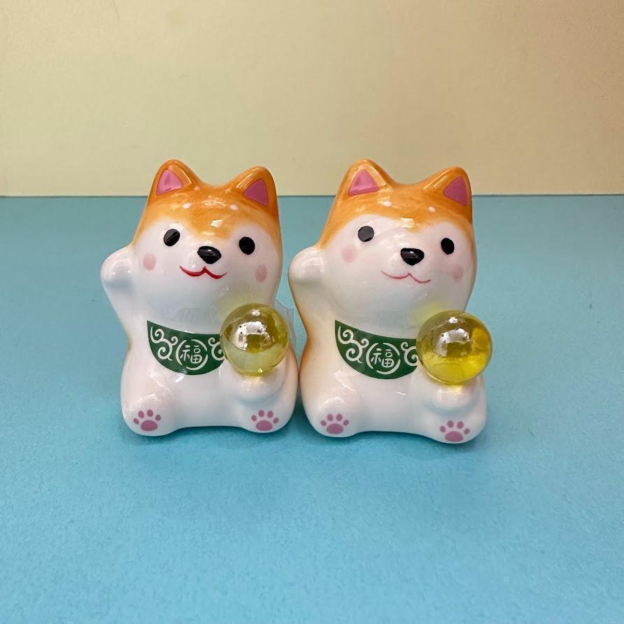 わんちゃん お手玉 置物 2個セット 5cm