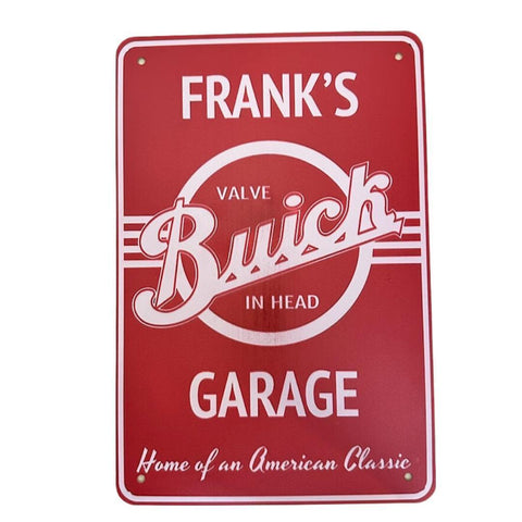 レトロ ブリキ看板 FRANK'S GARAGE 20×30cm