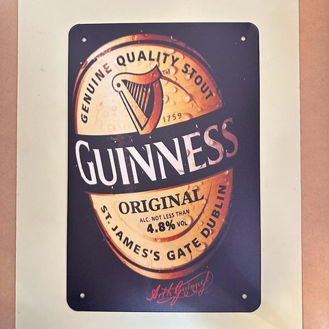 レトロ ブリキ看板 GUINNESS ORIGINAL 20×30cm