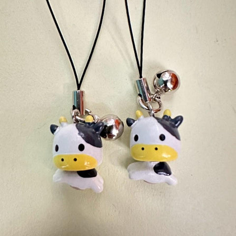 ゆらゆら干支 うしキーホルダー 2個×2cm セット
