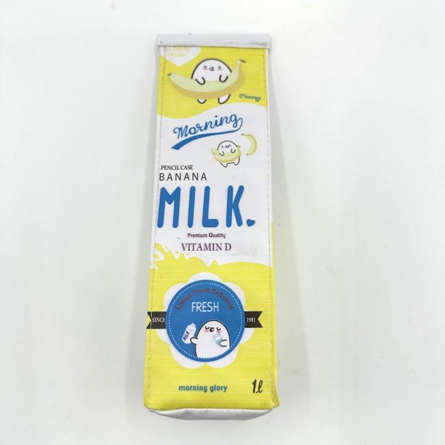 かわいいバナナミルクパッケージの筆箱 21.5cm